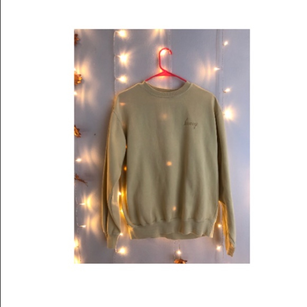 brandy melville honey sweatshirt!
